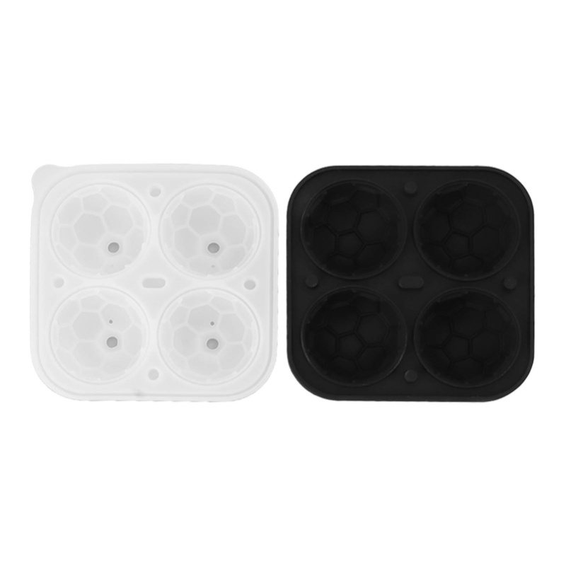 Ice Mold Sphere - 2個入りシリコン製アイスキューブ型、楽しい形の丸い球体型、ウイスキーやカクテル、試合の日などに。